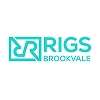 The Rigs Brockvale logo featuring a stylized turquoise geometric icon next to the brand name in a clean, modern sans-serif font on a white background.